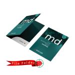 Custom Professional Presentation File Folder – Elegant Dark Teal Edition