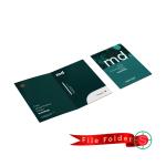 Custom Professional Presentation File Folder – Elegant Dark Teal Edition